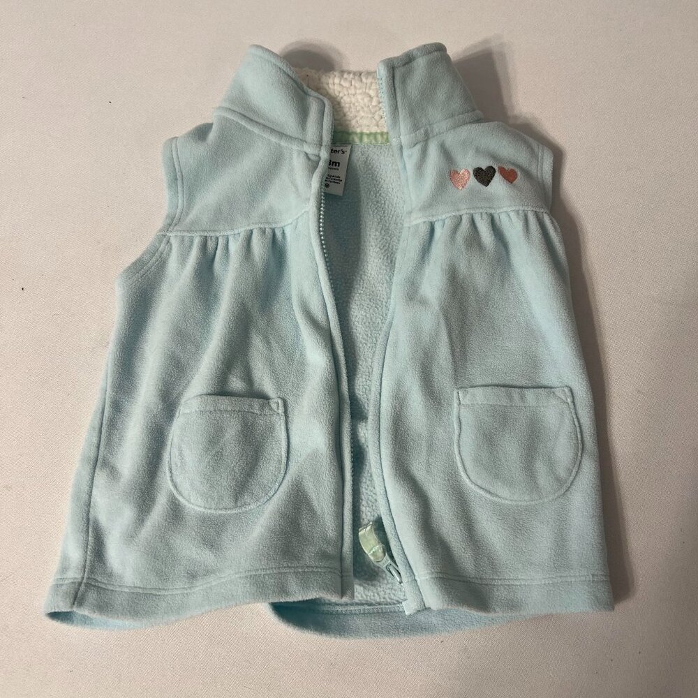 Babies Blue zipped up vest